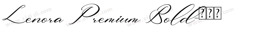 Lenora Premium Bold字体转换